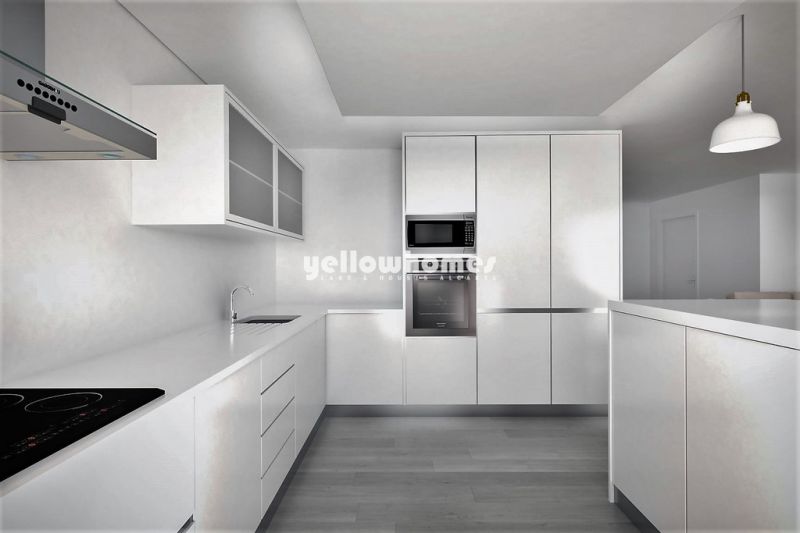 Apartamento T2 num edifício com piscina na cobertura perto da praia em Portimao